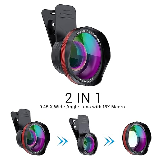 <strong>SKYVIK Signi Pro 2 in 1 (Wide+Macro) Clip on Mobile Camera Lens Kit</strong>